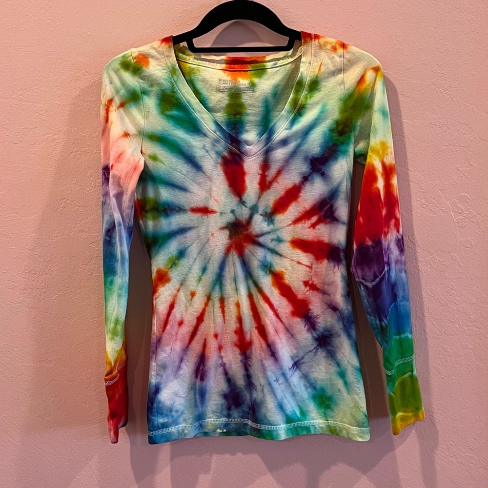 Mossimo Supply Co Tie-Dye Long-Sleeve Shirt